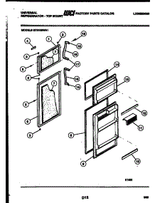 02 - Door Parts parts for Frigidaire Refrigerator GTN155HH1 from AppliancePartsPros.com