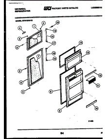 02 - Door Parts parts for Frigidaire Refrigerator GTN155HH2 from AppliancePartsPros.com