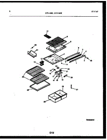 05 - Shelves And Supports parts for Frigidaire Refrigerator GTN160BK2 from AppliancePartsPros.com