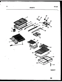 06 - Shelves And Supports parts for Frigidaire Refrigerator GTN198WH3 from AppliancePartsPros.com