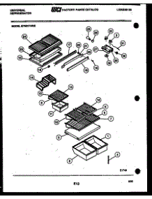 04 - Shelves And Supports parts for Frigidaire Refrigerator GTN217AH2 from AppliancePartsPros.com