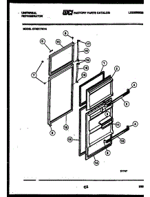 02 - Door Parts parts for Frigidaire Refrigerator GTN217AH4 from AppliancePartsPros.com