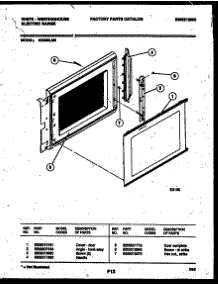 06 - Door Parts parts for Frigidaire Oven KB969LM3 from AppliancePartsPros.com