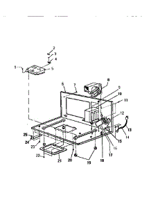05 - Basic Body parts for Frigidaire Microwave KM550HXM from AppliancePartsPros.com