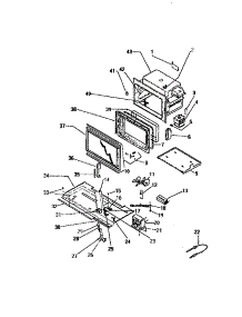 03 - Body, Door parts for Frigidaire Microwave KM577GXM1 from AppliancePartsPros.com