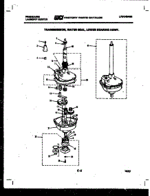 07 - Transmission, Water Seal And Lower parts for Frigidaire Washer Dryer Combo LC248EL0 from AppliancePartsPros.com