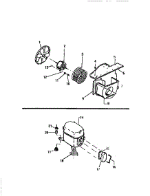 04 - Air Handling Parts, Compressor parts for Frigidaire Air Conditioner M418B2EA from AppliancePartsPros.com