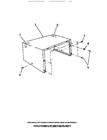 28 - Cabinet Shell parts for Frigidaire Microwave MC1090C0 from AppliancePartsPros.com
