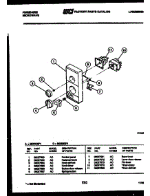 02 - Control Panel parts for Frigidaire Microwave MC590E1 from AppliancePartsPros.com