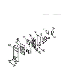 03 - Control Panel parts for Frigidaire Microwave MC590E2 from AppliancePartsPros.com