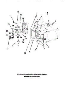 18 - Door Interlock Switches, Magnetron, parts for Frigidaire Microwave MC600C0 from AppliancePartsPros.com