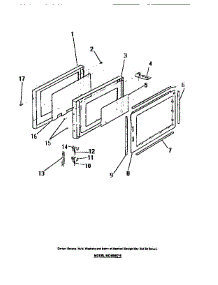 11 - Door Panels parts for Frigidaire Microwave MC640C0 from AppliancePartsPros.com