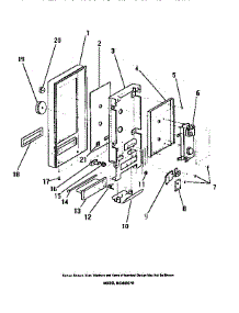 05 - Electrical Controls, Panel, Trim parts for Frigidaire Microwave MC690C0 from AppliancePartsPros.com