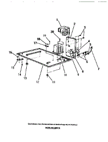 24 - Cabinet Base, Blower Motor, Transfo parts for Frigidaire Microwave MC690C0 from AppliancePartsPros.com