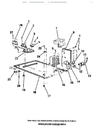 25 - Cabinet Base, Blower Motor, Transfo parts for Frigidaire Microwave MC690C0 from AppliancePartsPros.com