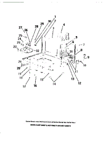 26 - Cabinet Base, Blower Motor, Transfo parts for Frigidaire Microwave MCT1550C0 from AppliancePartsPros.com