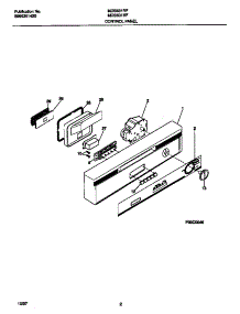02 - Control Panel parts for Frigidaire Dishwasher MDB531RFR3 from AppliancePartsPros.com