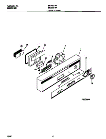03 - Control Panel parts for Frigidaire Dishwasher MDB631RFR3 from AppliancePartsPros.com