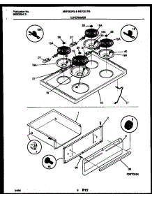 05 - Cooktop And Drawer Parts parts for Frigidaire Range MEF301PBDA from AppliancePartsPros.com