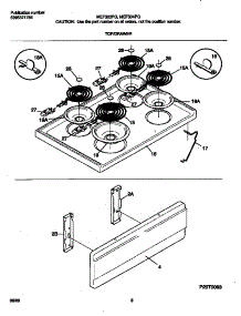 05 - Top / Drawer parts for Frigidaire Range MEF304PGWY from AppliancePartsPros.com