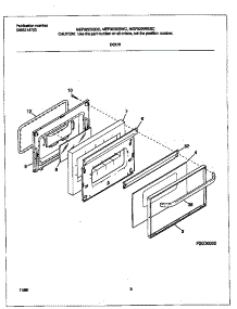 05 - Door parts for Frigidaire Range MEF322BGWC from AppliancePartsPros.com