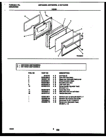 05 - Door Parts parts for Frigidaire Range MEF322SBWA from AppliancePartsPros.com