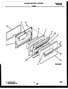 06 - Door Parts parts for Frigidaire Range MEF322WBSA from AppliancePartsPros.com