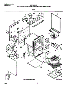 04 - Body parts for Frigidaire Range MEF326WGSD from AppliancePartsPros.com