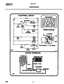 05 - Wiring Diagram parts for Frigidaire Freezer MFU16F7FW0 from AppliancePartsPros.com