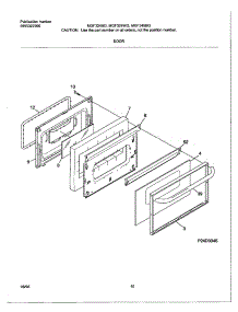 06 - Door parts for Frigidaire Range MGF324BGWD from AppliancePartsPros.com