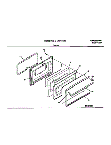 07 - Door parts for Frigidaire Range MGF324WBSC from AppliancePartsPros.com