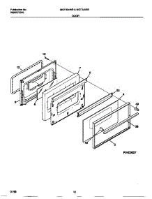 07 - Door parts for Frigidaire Range MGF324WBSD from AppliancePartsPros.com