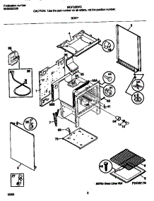 04 - Body parts for Frigidaire Range MGF326WGSB from AppliancePartsPros.com