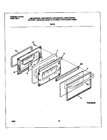 06 - Door parts for Frigidaire Range MGF334BGDC from AppliancePartsPros.com