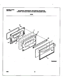 06 - Door parts for Frigidaire Range MGF334WGSB from AppliancePartsPros.com