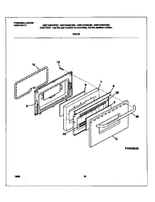 07 - Door parts for Frigidaire Range MGF334WGSD from AppliancePartsPros.com