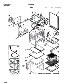 04 - Body parts for Frigidaire Range MGF350SBDA from AppliancePartsPros.com