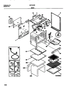 05 - Body parts for Frigidaire Range MGF350SBDA from AppliancePartsPros.com