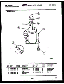06 - Compressor parts for Frigidaire Air Conditioner MH310H1QB from AppliancePartsPros.com