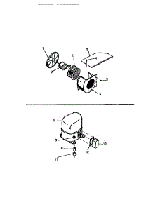 04 - Air Handling Parts, Compressor parts for Frigidaire Air Conditioner MH521B2SA from AppliancePartsPros.com