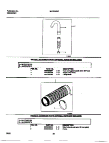 14 - Hose, Exhaust Extension parts for Frigidaire Washer Dryer Combo MLCE52RCS0 from AppliancePartsPros.com