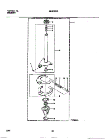 13 - Transmission parts for Frigidaire Washer Dryer Combo MLCE52RCT0 from AppliancePartsPros.com