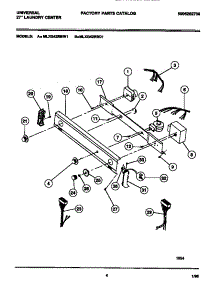 04 - Console & Controls parts for Frigidaire Washer Dryer Combo MLXG42RBW1 from AppliancePartsPros.com