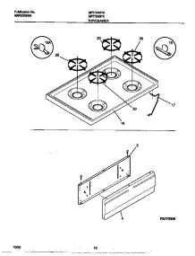 06 - Top / Drawer parts for Frigidaire Range MPF300PXWB from AppliancePartsPros.com