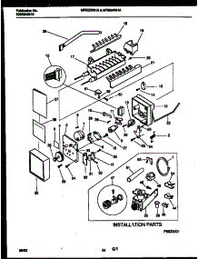 13 - Ice Maker And Installation Parts parts for Frigidaire Refrigerator MRS22WHAW0 from AppliancePartsPros.com