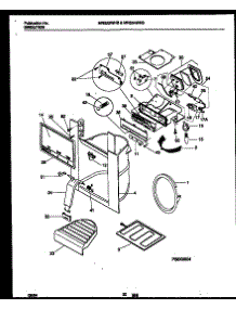 11 - Ice Door, Dispenser And Water Tanks parts for Frigidaire Refrigerator MRS22WHBD0 from AppliancePartsPros.com