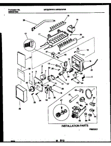 14 - Ice Maker And Installation Parts parts for Frigidaire Refrigerator MRS22WHBD0 from AppliancePartsPros.com