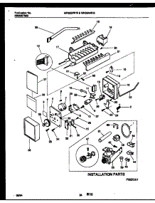 13 - Ice Maker And Installation Parts parts for Frigidaire Refrigerator MRS22WHBW0 from AppliancePartsPros.com