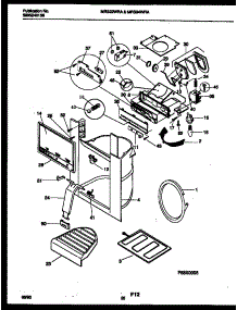 11 - Ice Door, Dispenser And Water Tanks parts for Frigidaire Refrigerator MRS22WRAD0 from AppliancePartsPros.com