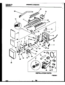 12 - Ice Maker And Installation Parts parts for Frigidaire Refrigerator MRS22WRAD1 from AppliancePartsPros.com